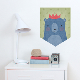 Bear Wall Banner Decal