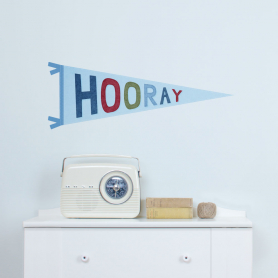 Hooray Pennant Decal