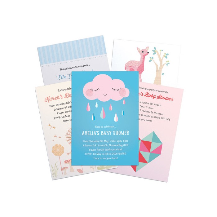 Baby hotsell shower announcement